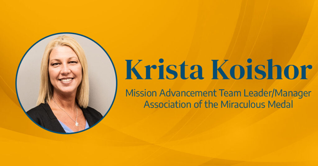 Headshot of Krista Koishor along with title & organization.