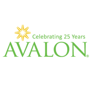 Logo For Avalon, Celebrating 25 Years.