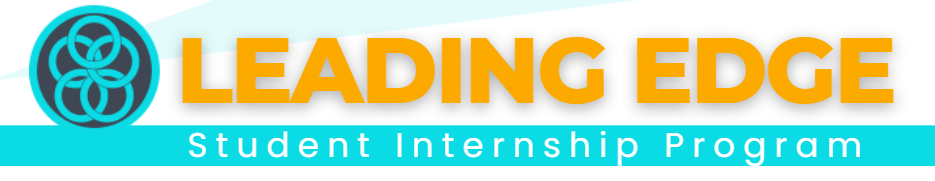 Graphic of Leading EDGE Student Internship Program banner.