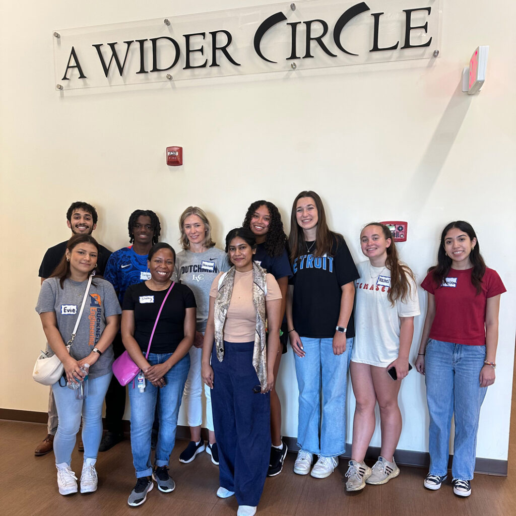 TNPA Staff and Leading EDGE Interns in a group photo at A Wider Circle.