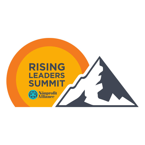 Logo for Rising Leaders Summit 2023.