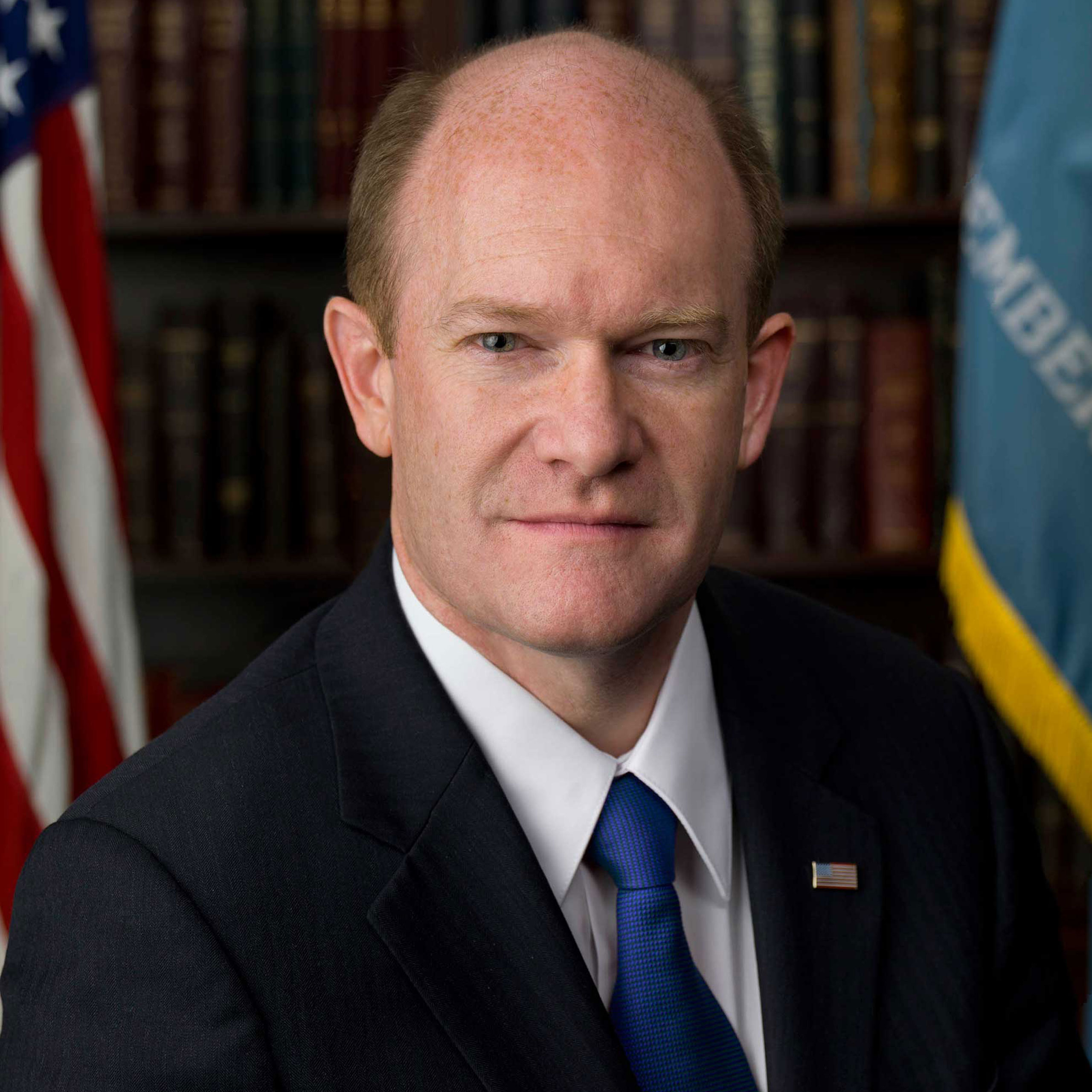 Headshot of Senator Chris Coons (D-DE).