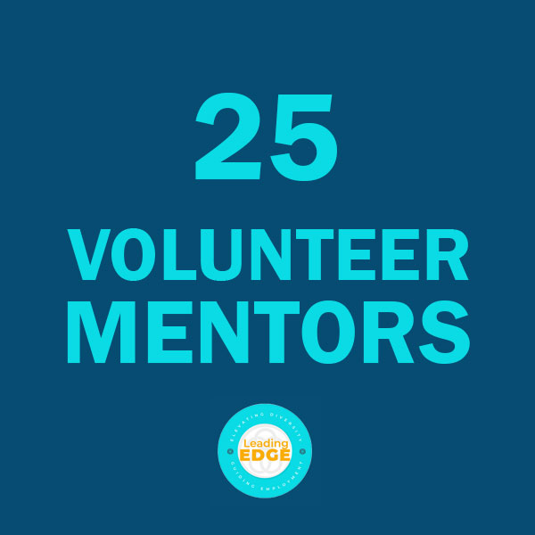 25 volunteer mentors.