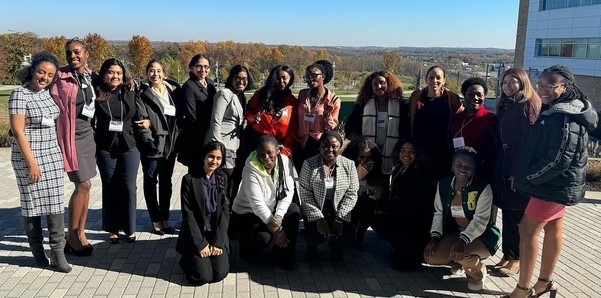 Yanit with a conference group.