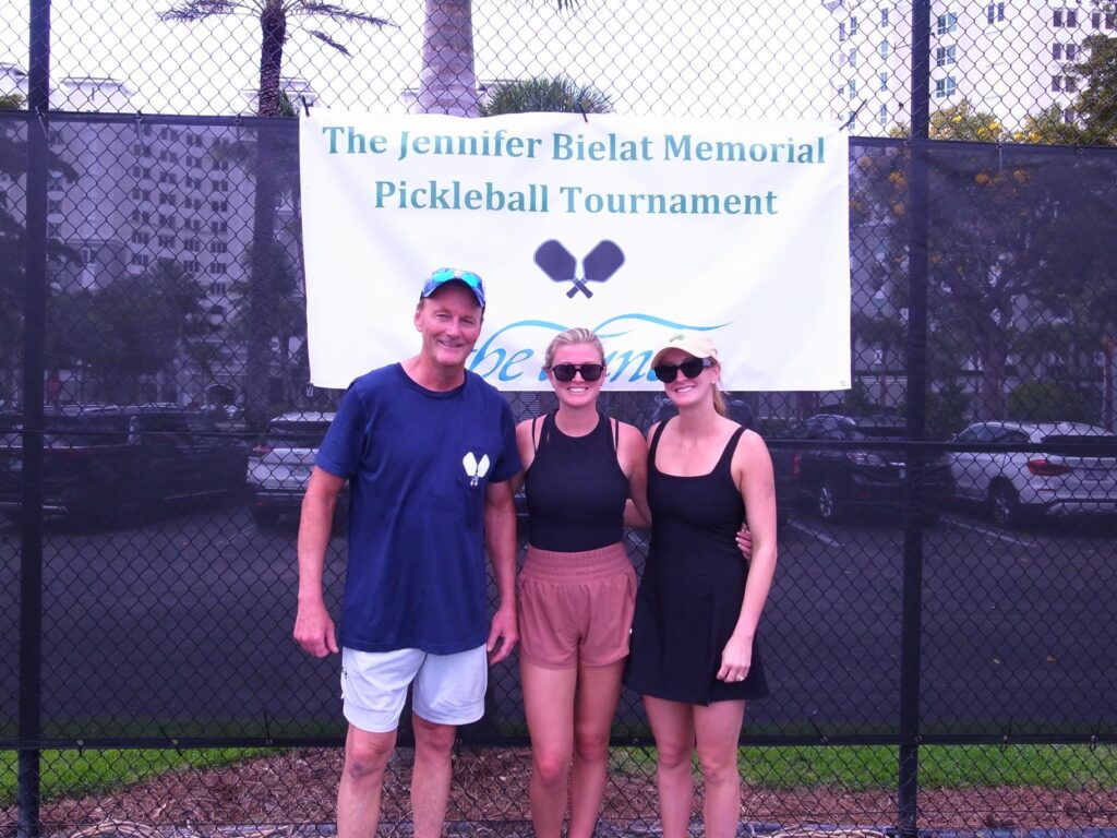 Jennifer's husband and daughter hosted a memorial pickleball tournament this spring to support the TNPA Foundation's Jennifer Bielat Legacy Scholarship Fund, with generous support from family and friends. They plan to make it an annual event.